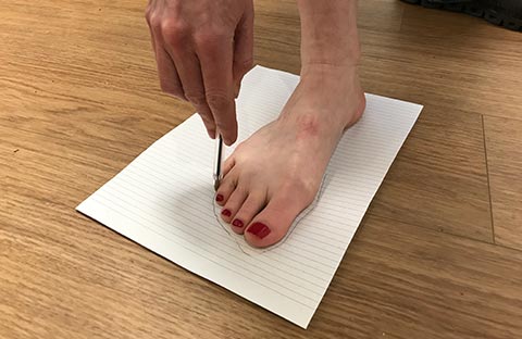 Measuring foot