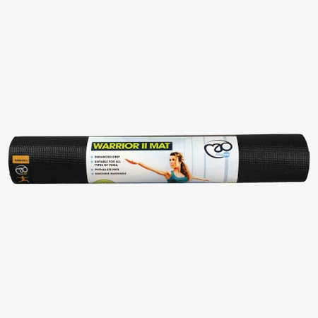 Fitness-Mad Warrior Yoga Mat II 4mm in Black