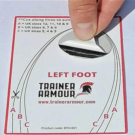 Trainer Armour Big Toe Hole Preventer in Black