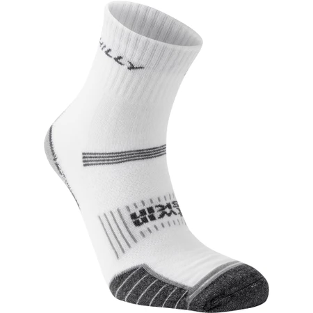 Hilly Twin Skin Minimum Cushioning Anklet Socks in White/Grey