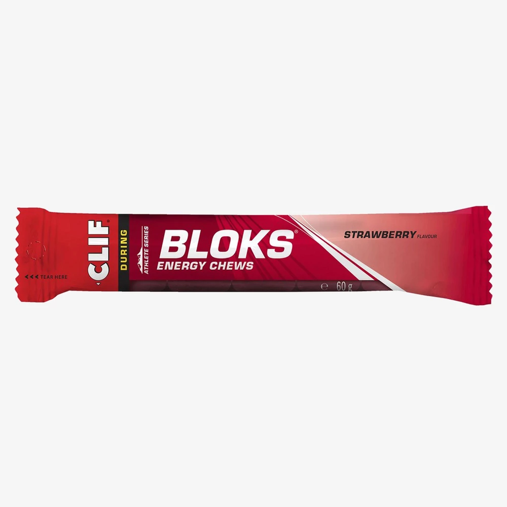 Clif Shot Bloks in Strawberry