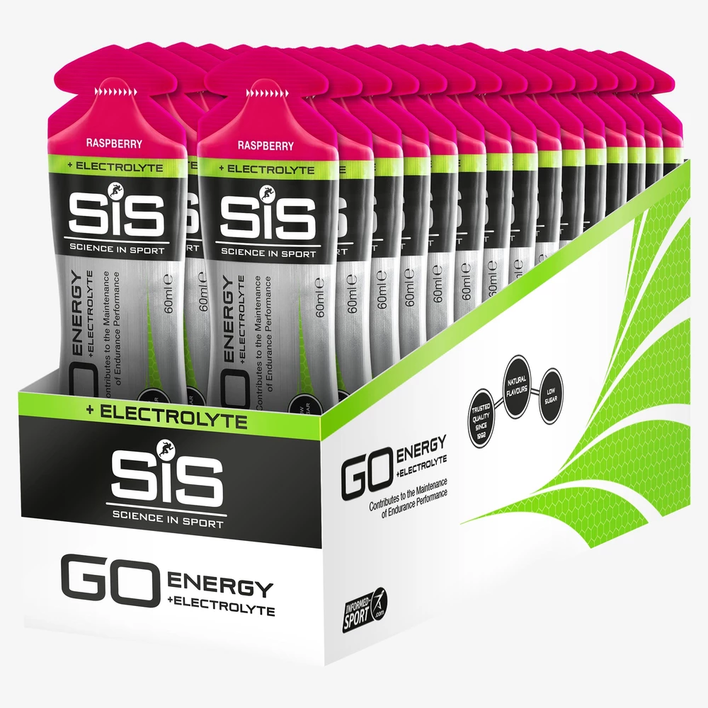 SIS Go Gel + Electrolytes in Raspberry