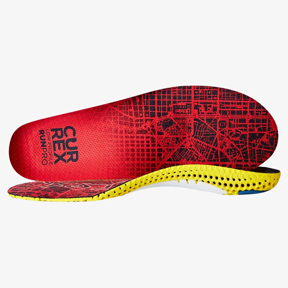 Currex Runpro Low Arch Insoles in Red