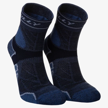Hilly Trail Maximum Cushioning Anklet Socks in Marine/Navy