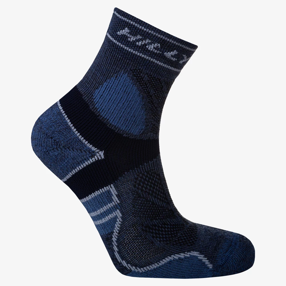Hilly Trail Maximum Cushioning Anklet Socks in Marine/Navy