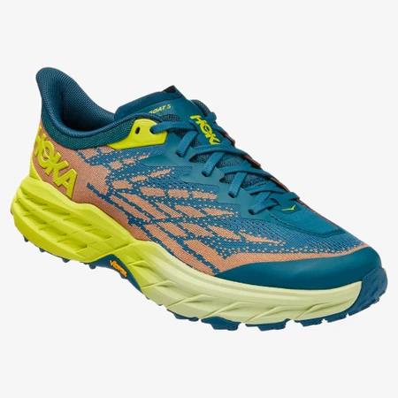 Hoka Speedgoat 5 in Blue/Coral