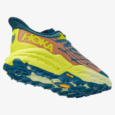 Hoka Speedgoat 5 in Blue/Coral