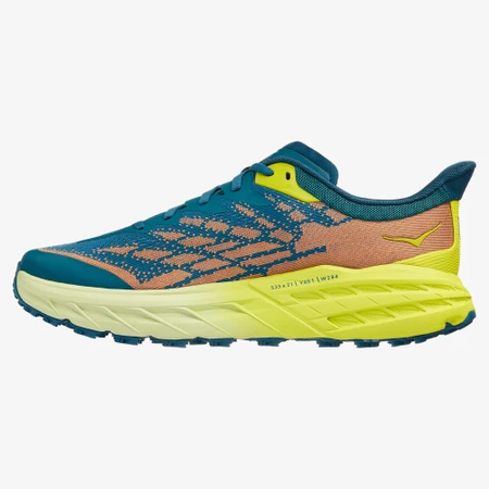 Hoka Speedgoat 5 in Blue/Coral