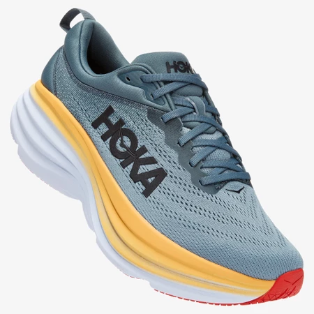 Hoka Bondi 8 in Goblin Blue/Yellow