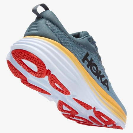 Hoka Bondi 8 in Goblin Blue/Yellow