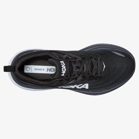 Hoka Bondi 8 in Black/White