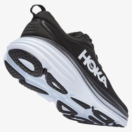 Hoka Bondi 8 in Black/White