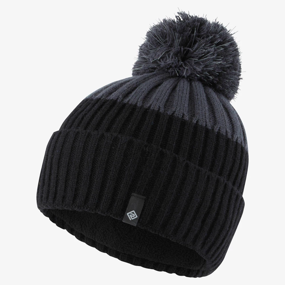 Ronhill Bobble Hat in Black/Charcoal