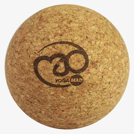 Fitness-Mad Cork Massage Ball 7cm in Brown