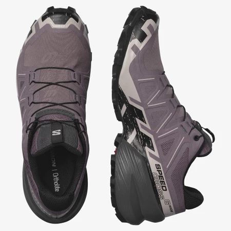 Salomon Speedcross 6 Wide in Moonscape/Black