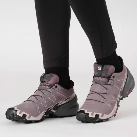 Salomon Speedcross 6 Wide in Moonscape/Black