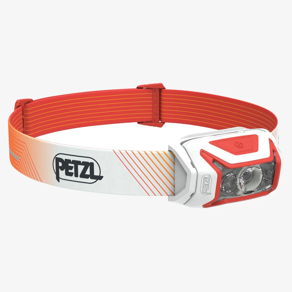 Petzl Actik Core Headtorch in Red/White