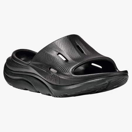 Hoka Ora Recovery Slides 3 in Black/Black