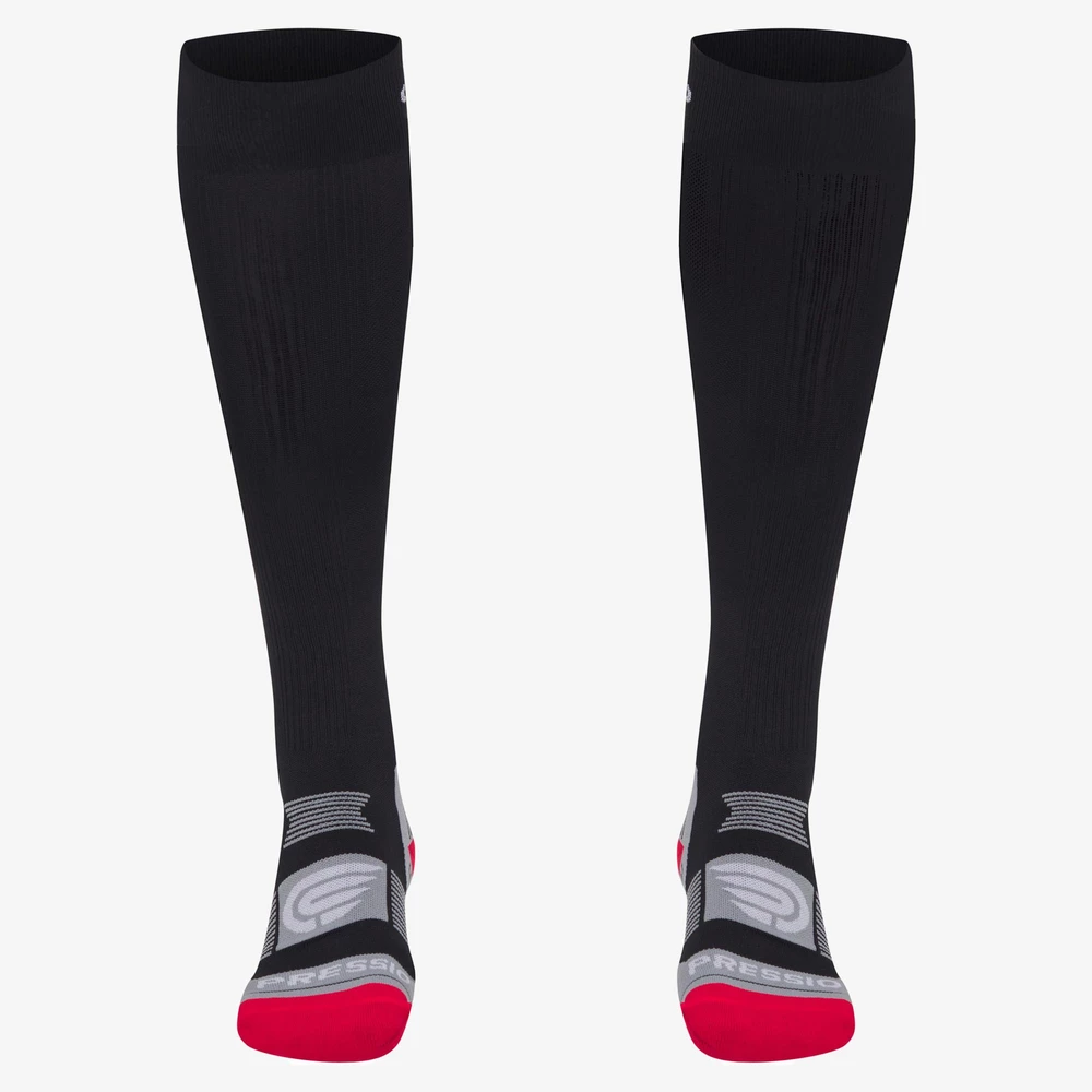 Pressio EQ Compression Socks in Black/Red