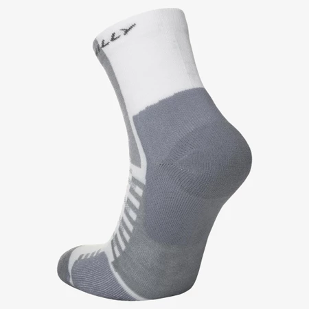 Hilly Active Minimum Cushioning Anklet Socks in White/Grey