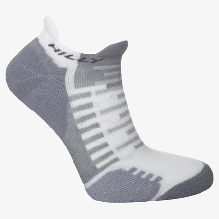 Hilly Active Minimum Cushioning Socklets in White/Grey