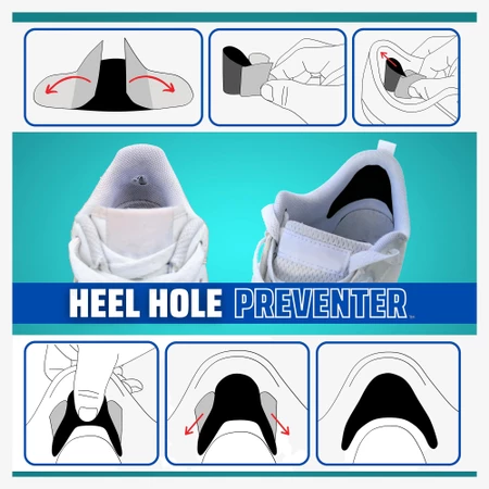 Trainer Armour Heel Hole Preventer in Black