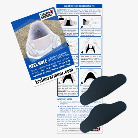 Trainer Armour Heel Hole Preventer in Black