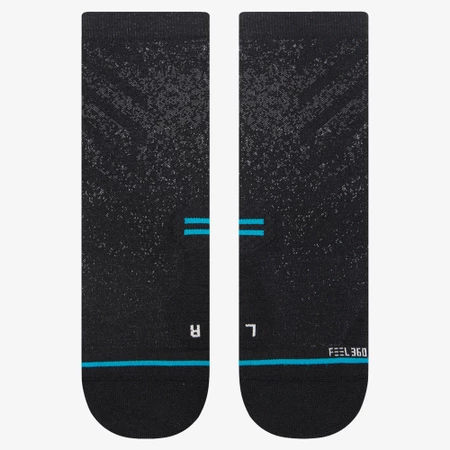 Stance Run Light Quarter Socks in Black