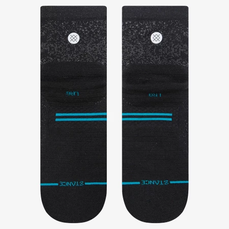 Stance Run Light Quarter Socks in Black