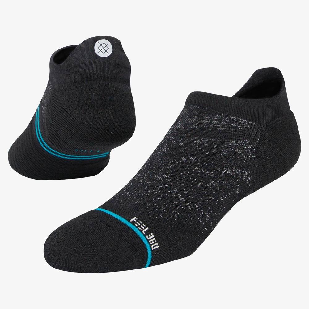 Stance Run Light Tab Socks in Black