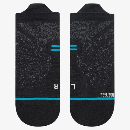 Stance Run Light Tab Socks in Black