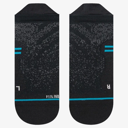 Stance Run Ultralight Tab Socks in Black