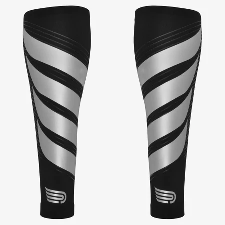 Pressio Power Calf Guards in Black/Silver
