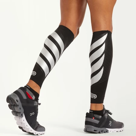 Pressio Power Calf Guards in Black/Silver