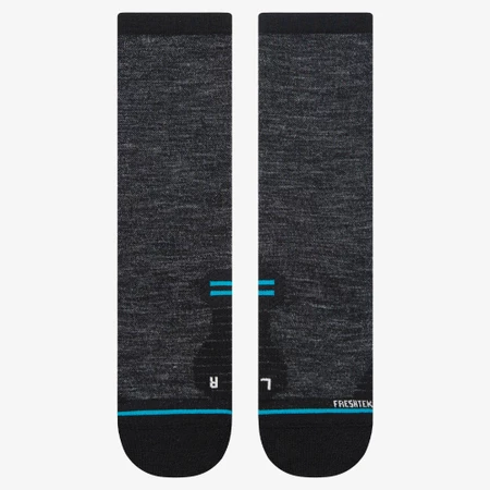 Stance Run Light Crew Socks in Black