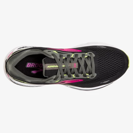Brooks Adrenaline GTS 23 D Wide in Black/Fuchsia