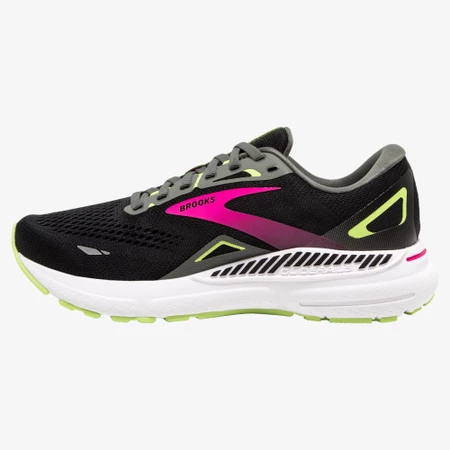 Brooks Adrenaline GTS 23 D Wide in Black/Fuchsia