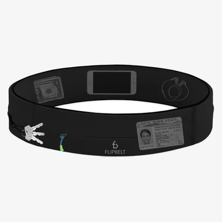 FlipBelt Zipper in Black