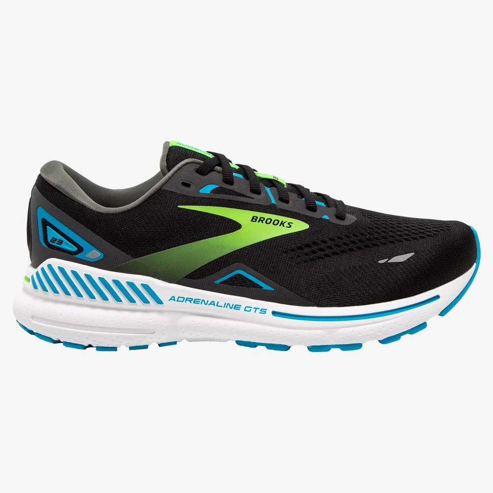 Brooks Adrenaline GTS 23 B Narrow in Black/Green