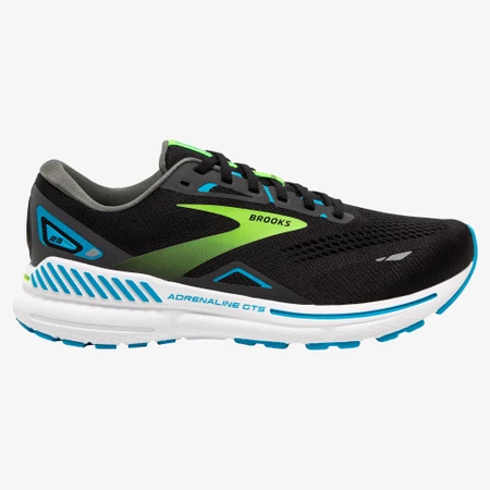 Brooks Adrenaline GTS 23 B Narrow in Black/Green
