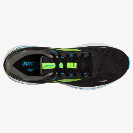 Brooks Adrenaline GTS 23 B Narrow in Black/Green