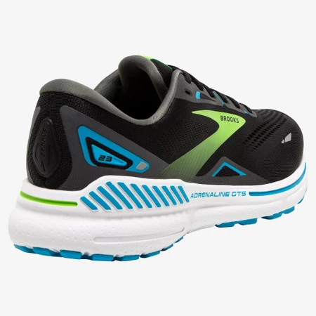 Brooks Adrenaline GTS 23 B Narrow in Black/Green