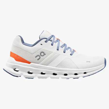 On Cloudrunner Wide in White/Blue