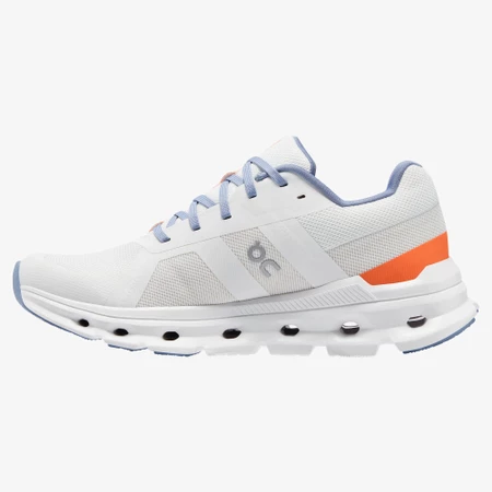 On Cloudrunner Wide in White/Blue