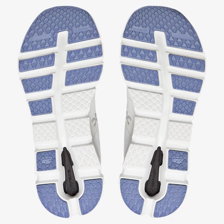 On Cloudrunner Wide in White/Blue
