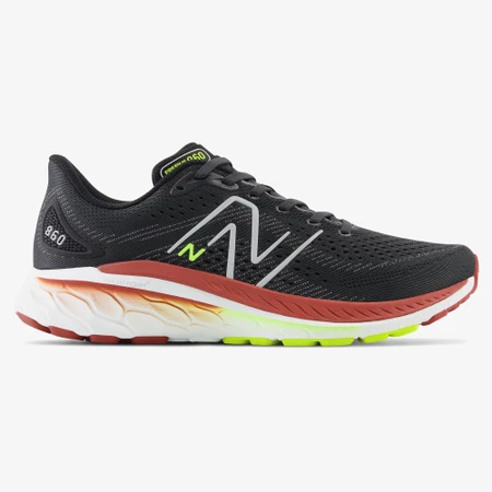 New Balance 860v13 D in Black/Brick Red