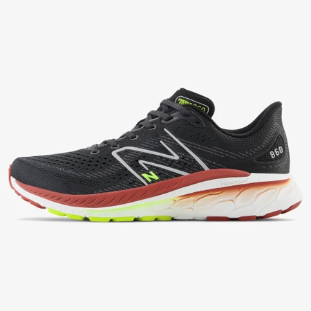New Balance 860v13 D in Black/Brick Red