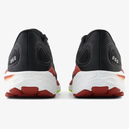 New Balance 860v13 D in Black/Brick Red