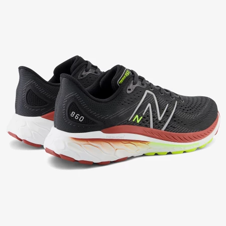 New Balance 860v13 D in Black/Brick Red