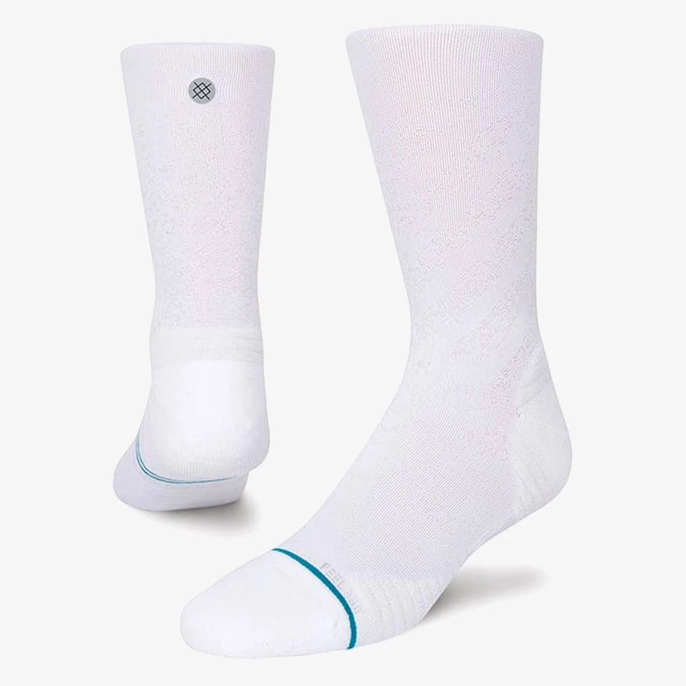 Stance Run Light Crew Socks in White